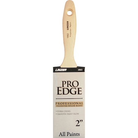 Linzer Linzer Pro Edge 2 In. Flat Wall Paint Brush 1862 0200